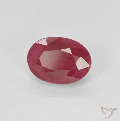 Rubi vermelho médio Natural 1.09ct, oval, VS-SI