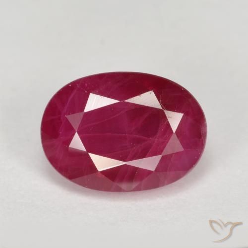 1.27ct Natural Vermelho rosado Rubi, oval, VS-SI