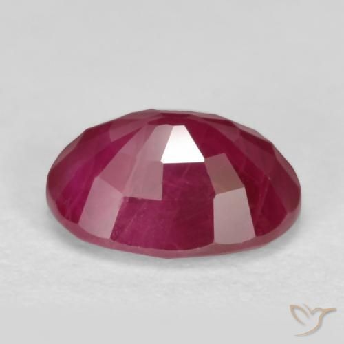 Rubi Vermelho rosado Natural 1.27ct, oval, VS-SI