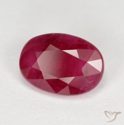 Rubi Sangue vermelho Natural 1.02ct, oval, VS-SI