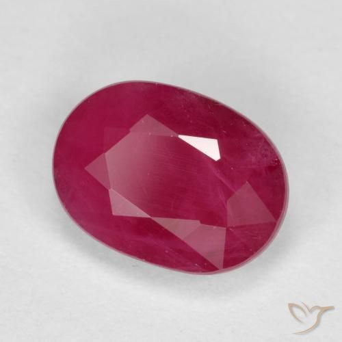 Rubi vermelho médio Natural 1.11ct, oval, VS-SI