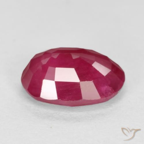 Rubi vermelho médio Natural 1.11ct, oval, VS-SI