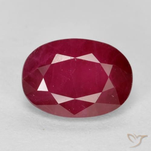 1,1 quilates de rubi lapidação oval, 7,1 x 5,1 mm de Myanmar, Photo A