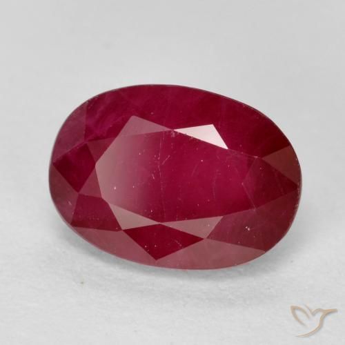 Rubi Sangue vermelho Natural 1.10ct, oval, VS-SI