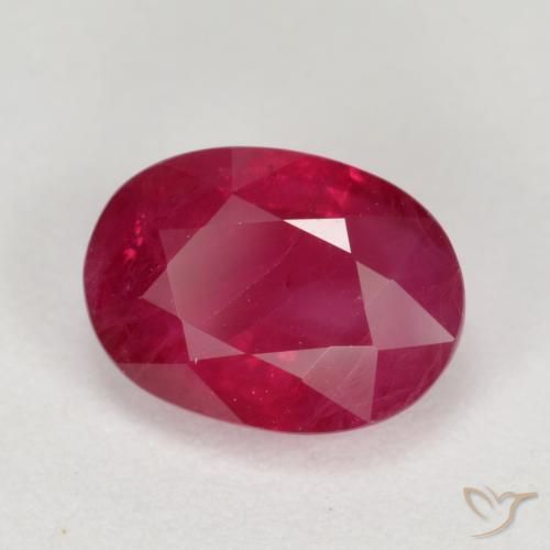 Rubi Jam Red Natural 1.32ct, oval, VS-SI