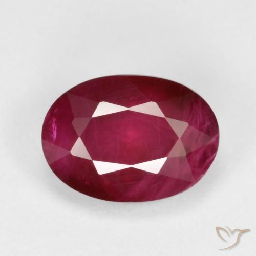 1.03ct Natural Vermelho escuro Rubi, oval, VS-SI