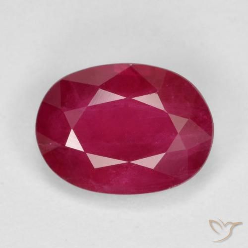 1.08ct Natural Jam Red Rubi, oval, VS-SI
