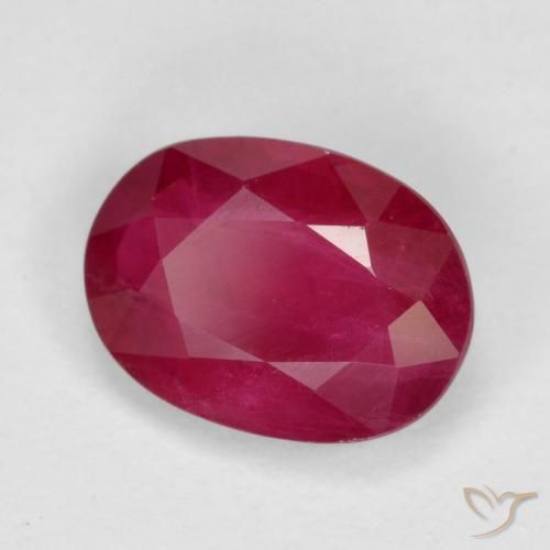 Rubi Jam Red Natural 1.08ct, oval, VS-SI