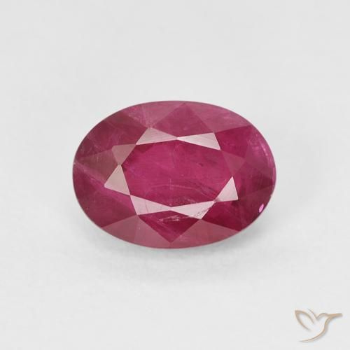 1.21ct Natural Jam Red Rubi, oval, SI