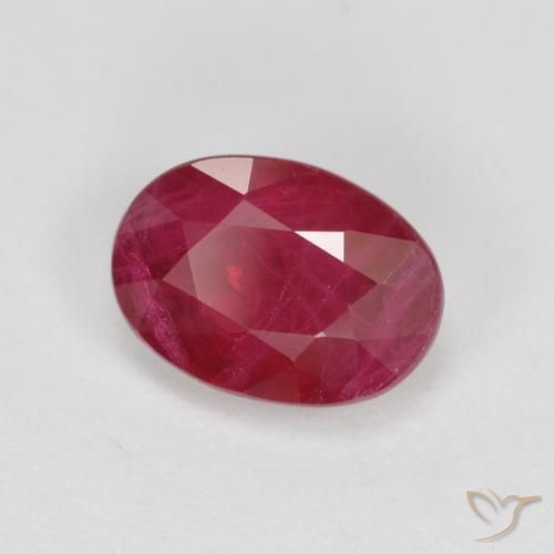 Rubi Carmesim Profundo Natural 1.12ct, oval, SI