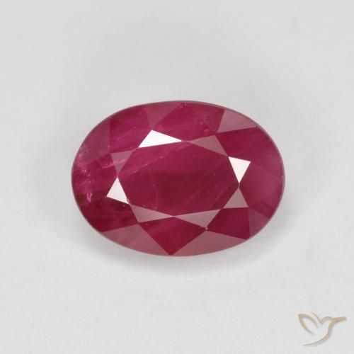 1.06ct Natural Sangue vermelho Rubi, oval, SI