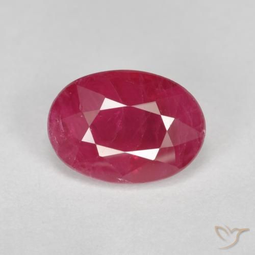 1.08ct Natural Jam Red Rubi, oval, VS-SI