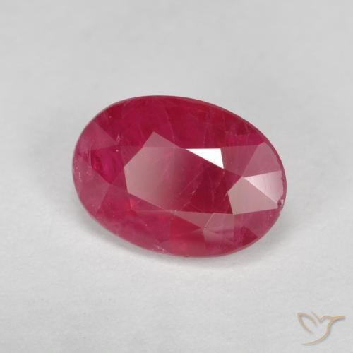 Rubi Jam Red Natural 1.08ct, oval, VS-SI