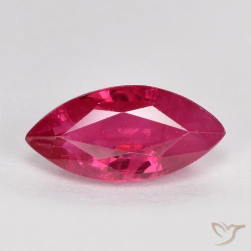 1.24ct Natural Luz vermelha Rubi, Marquesa, SI