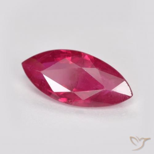 Rubi Luz vermelha Natural 1.03ct, Marquesa, SI