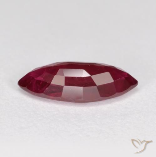 Rubi Vermelho escuro Natural 1.15ct, Marquesa, SI
