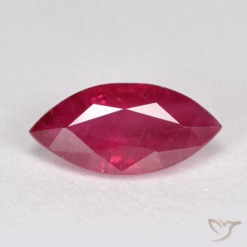 1.05ct Natural Vermelho médio-escuro Rubi, Marquesa, SI