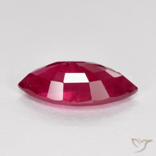 Rubi Vermelho médio-escuro Natural 1.05ct, Marquesa, SI