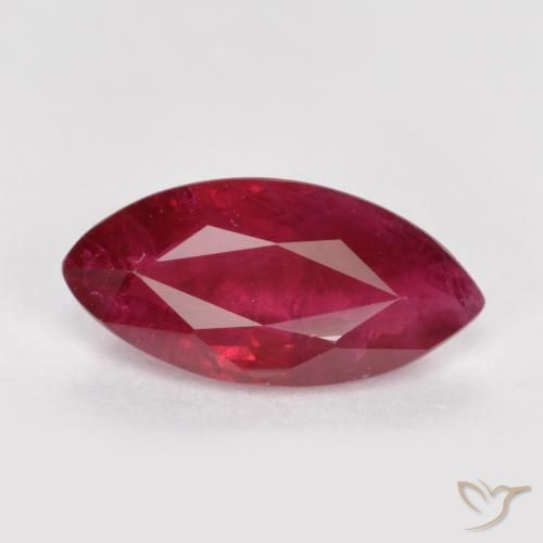 1.06ct Natural vermelho médio Rubi, Marquesa, SI