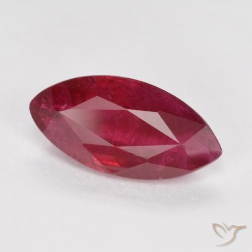 Rubi vermelho médio Natural 1.06ct, Marquesa, SI