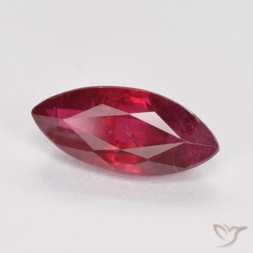Rubi Sangue vermelho Natural 1.06ct, Marquesa, SI