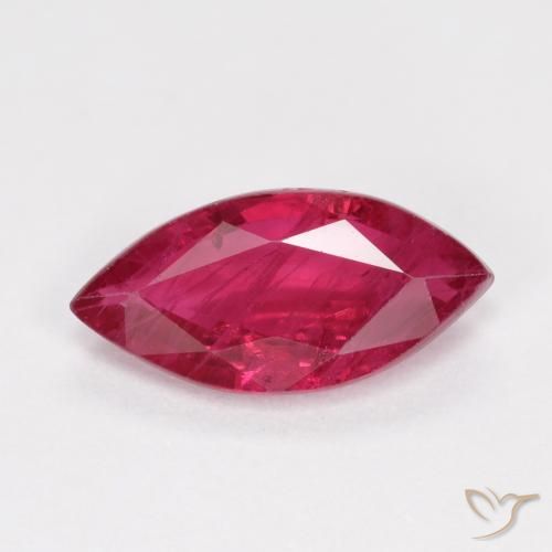 1.08ct Natural Vermelho escuro Rubi, Marquesa, SI