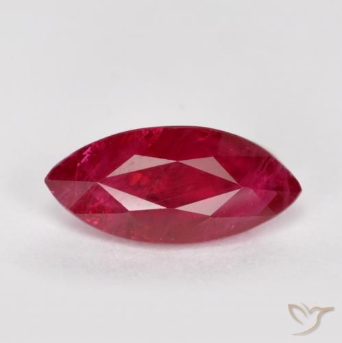 1.01ct Natural Vermelho escuro Rubi, Marquesa, SI