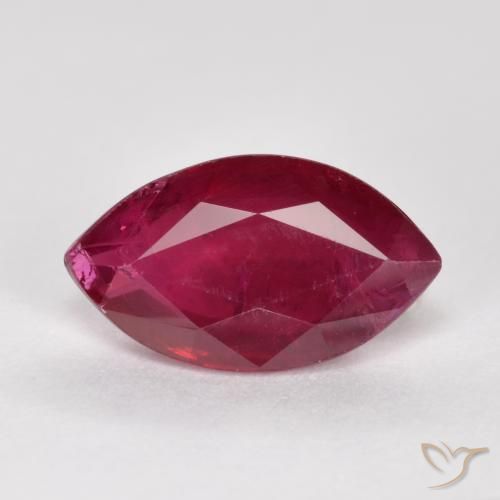 1.02ct Natural Vermelho escuro Rubi, Marquesa, SI