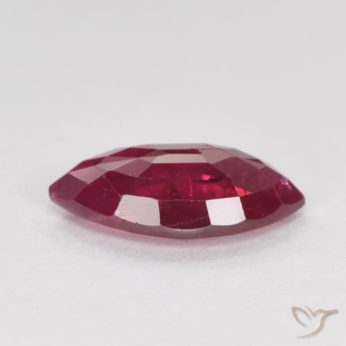 Rubi Vermelho escuro Natural 1.02ct, Marquesa, SI