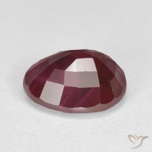 Rubi Vinho vermelho Natural 1.09ct, oval, SI