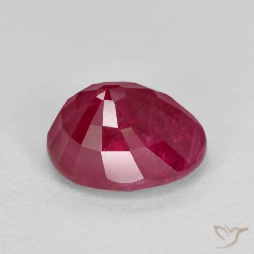 Rubi Rosa Avermelhado Profundo Natural 1.35ct, oval, SI