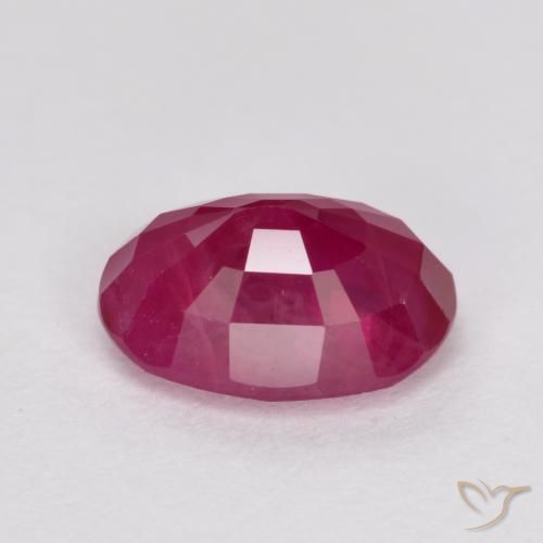 Rubi vermelho médio Natural 1.10ct, oval, VS-SI