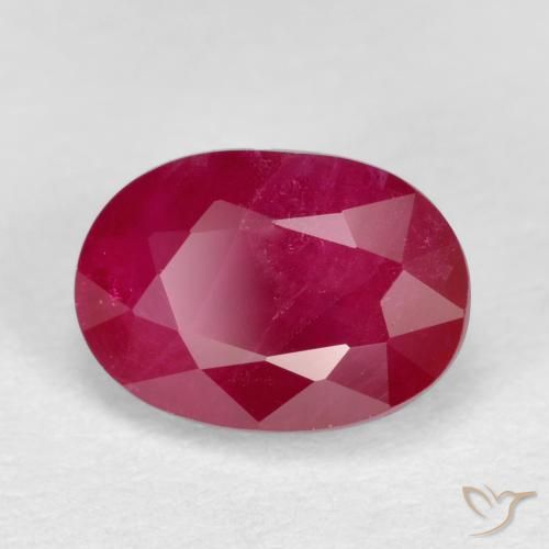 Rubi Jam Red Natural 1.25ct, oval, SI