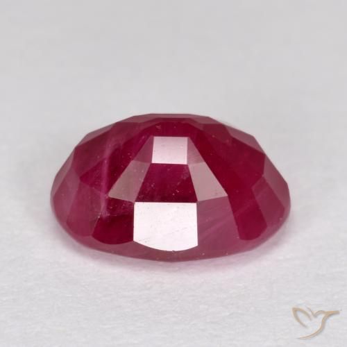 Rubi Rosa Avermelhado Profundo Natural 1.29ct, oval, VS-SI