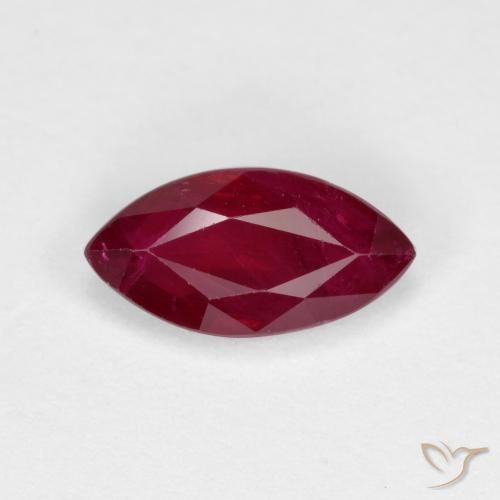 1.06ct Natural Vermelho escuro Rubi, Marquesa, VS-SI