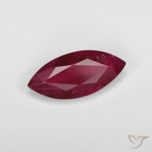 Rubi Vinho vermelho Natural 1.09ct, Marquesa, VS-SI