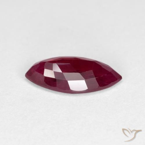 Rubi Vinho vermelho Natural 1.09ct, Marquesa, VS-SI