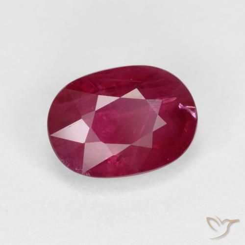 Rubi vermelho médio Natural 1.22ct, oval, VS-SI