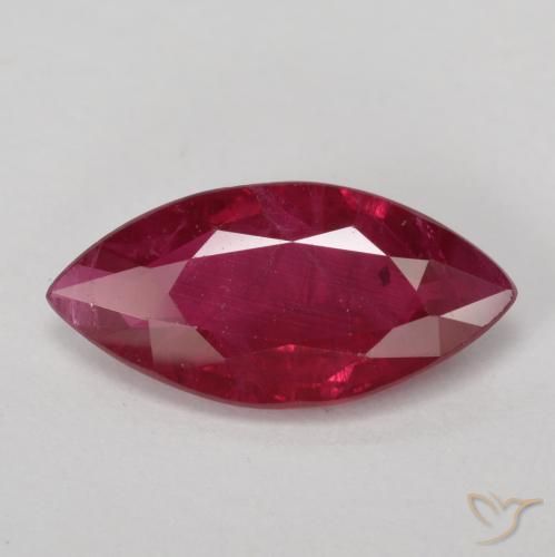 1.00ct Natural Sangue vermelho Rubi, Marquesa, VS-SI