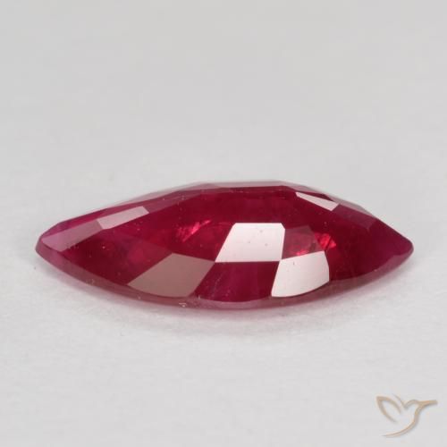 Rubi Sangue vermelho Natural 1.00ct, Marquesa, VS-SI
