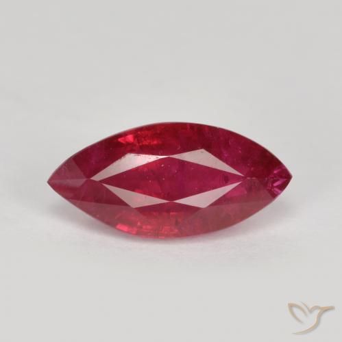 1.04ct Natural Vermelho escuro Rubi, Marquesa, VS-SI