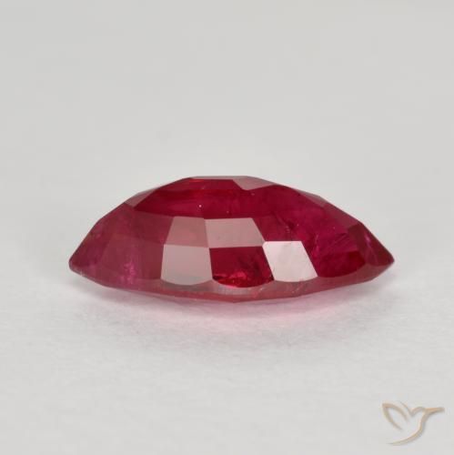 Rubi Vermelho escuro Natural 1.04ct, Marquesa, VS-SI