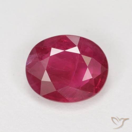 1.11ct Natural Rosa Avermelhado Profundo Rubi, oval, VS-SI