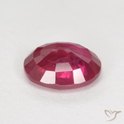 Rubi Rosa Avermelhado Profundo Natural 1.11ct, oval, VS-SI