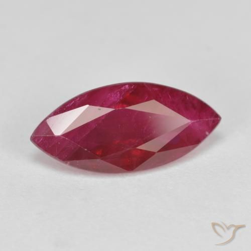 Rubi vermelho médio Natural 1.80ct, Marquesa, VS-SI