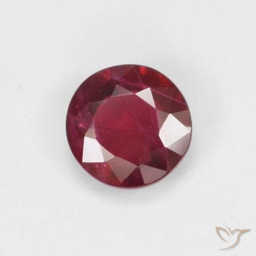 0.27ct Natural Sangue vermelho Rubi, Redondo, SI