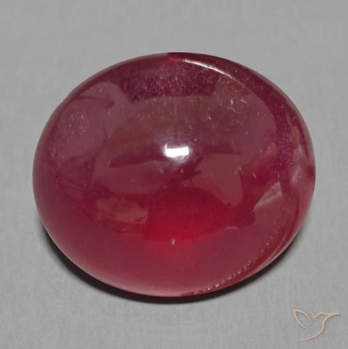 Rubi Vermelho escuro Natural 12.88ct, oval, Translúcido