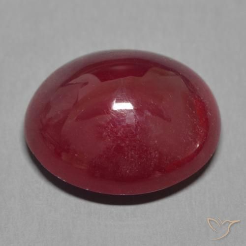 Rubi Vermelho escuro Natural 12.88ct, oval, Translúcido