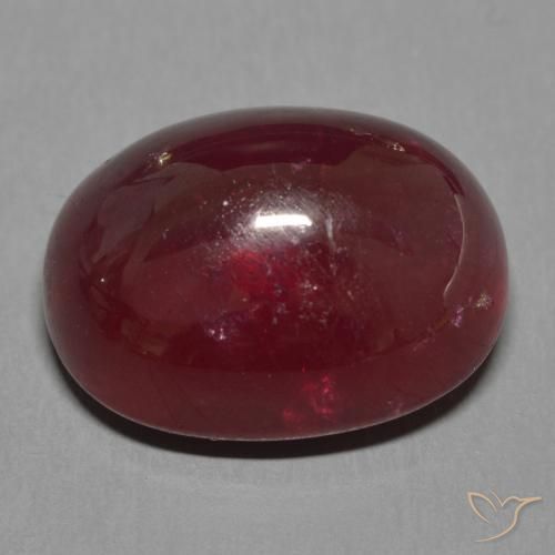 Rubi Vermelho escuro Natural 18.63ct, oval, Translúcido