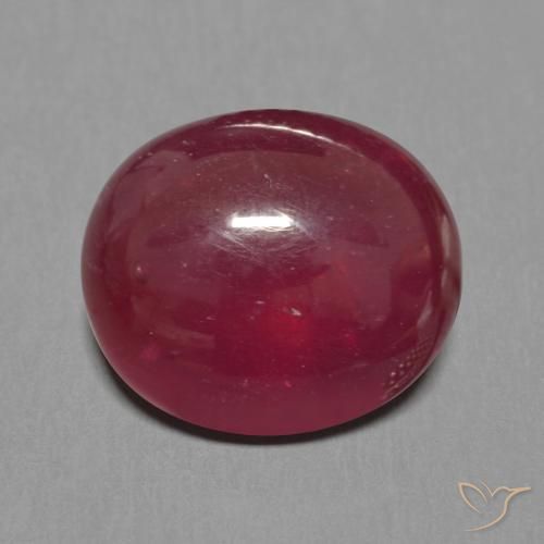 8.39ct Natural Vermelho escuro Rubi, oval, Translúcido